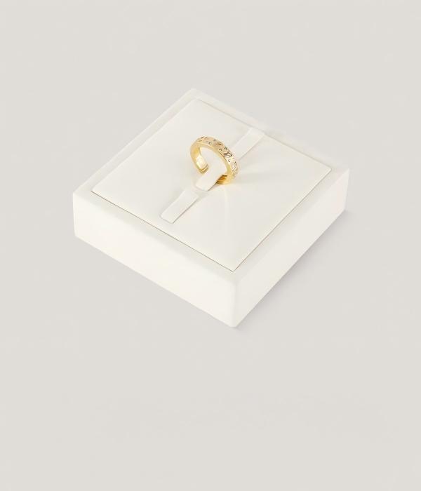 3-rings display blocks, countertop jewelry display prop