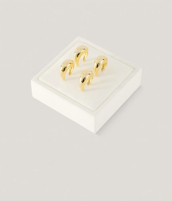 4-ring display block suede white