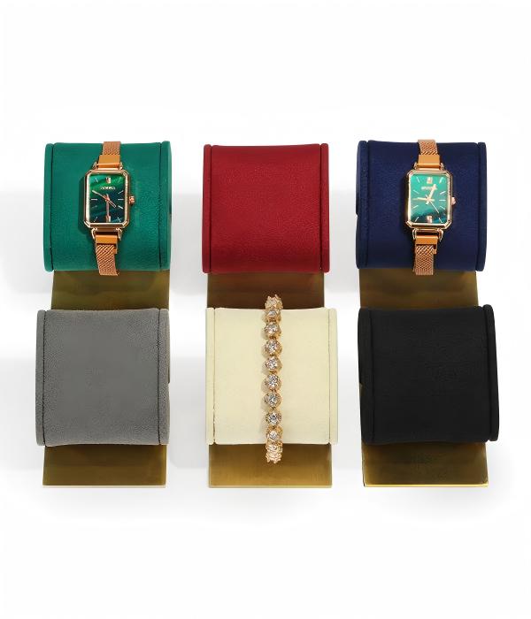 Custom Velvet Watch and Jewelry Display Set